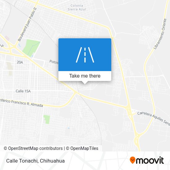 Mapa de Calle Tonachi