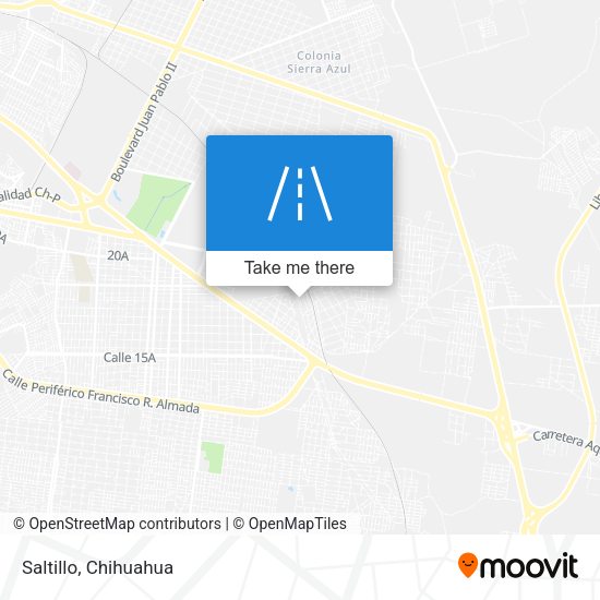 Mapa de Saltillo
