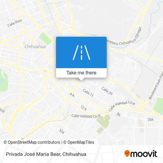 Privada José María Bear map