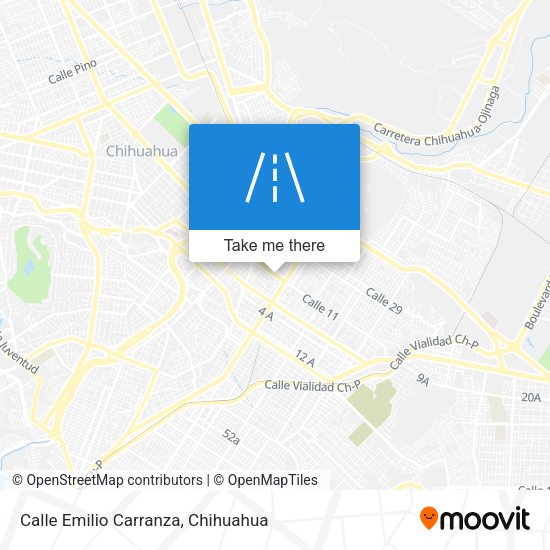 Calle Emilio Carranza map