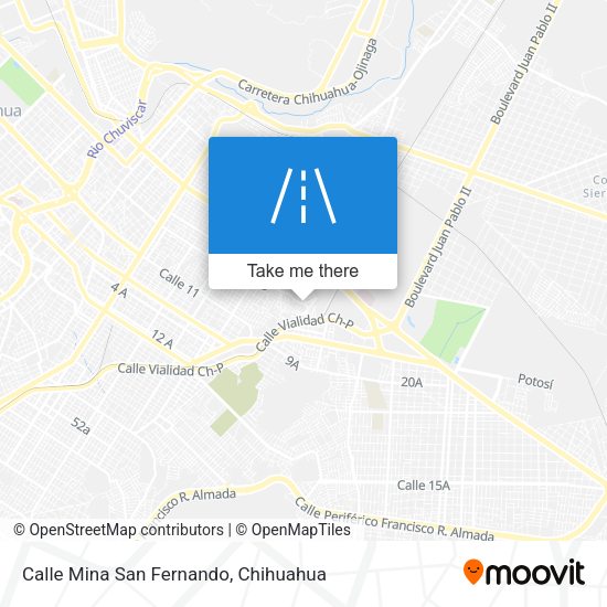 Mapa de Calle Mina San Fernando