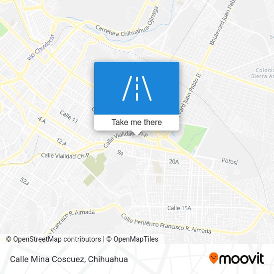 Mapa de Calle Mina Coscuez