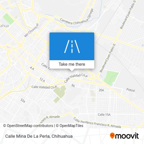 Mapa de Calle Mina De La Perla