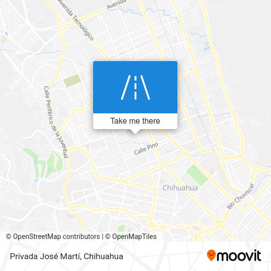 Mapa de Privada José Martí