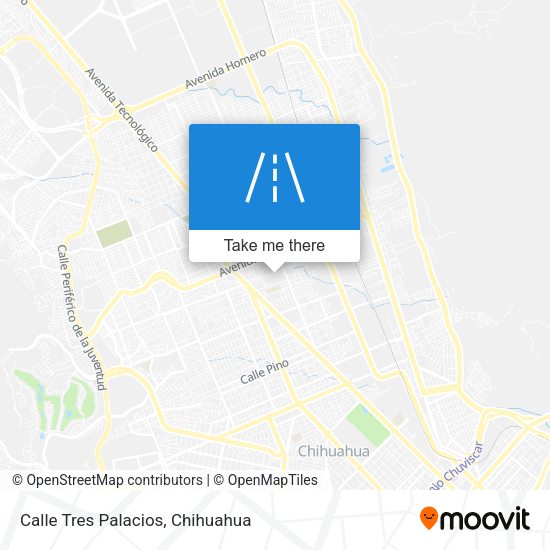 Calle Tres Palacios map
