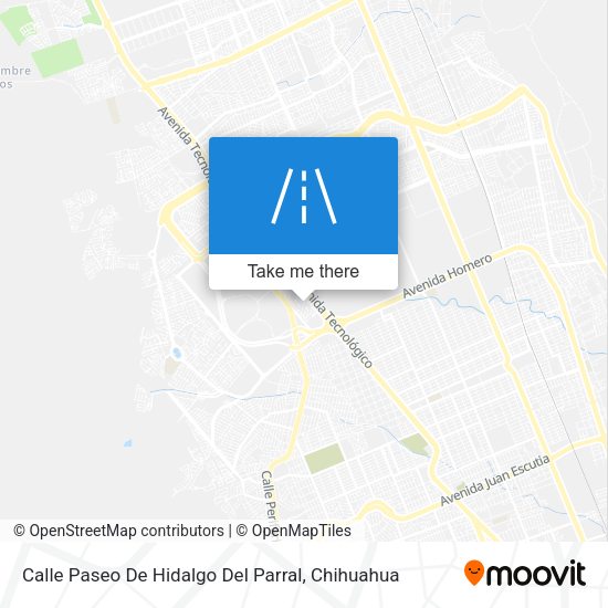 Mapa de Calle Paseo De Hidalgo Del Parral