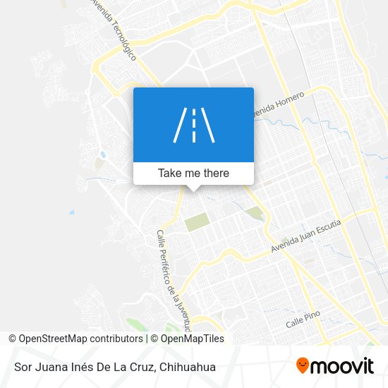 Mapa de Sor Juana Inés De La Cruz