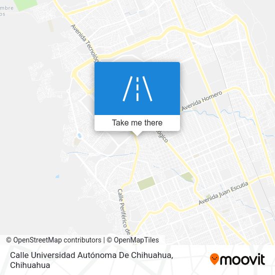 Calle Universidad Autónoma De Chihuahua map