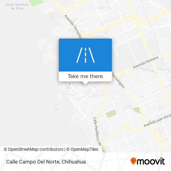 Calle Campo Del Norte map