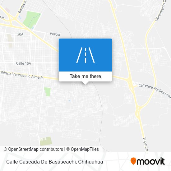 Calle Cascada De Basaseachi map