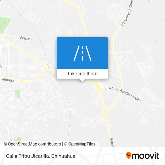 Calle Tribu Jicarilla map