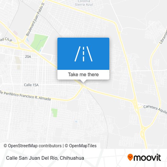 Calle San Juan Del Río map