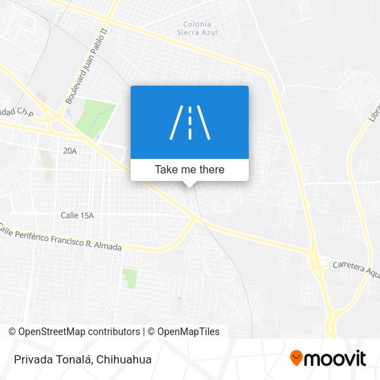 Privada Tonalá map