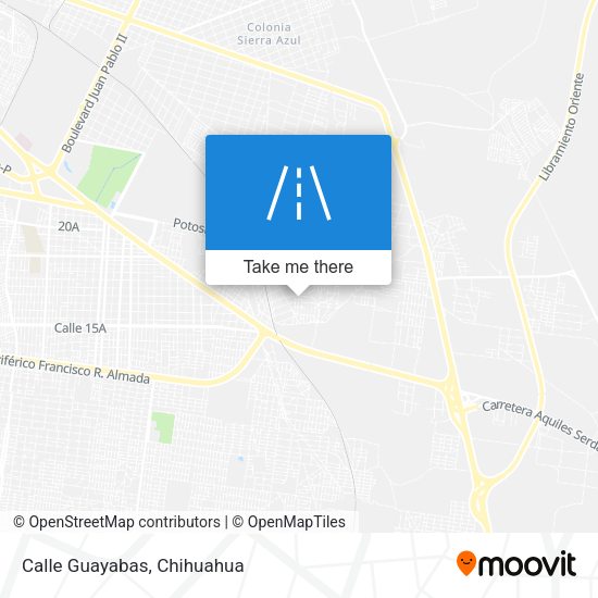 Mapa de Calle Guayabas