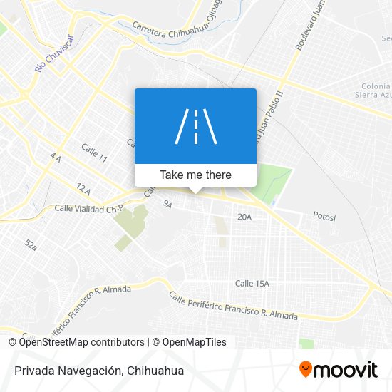 Privada Navegación map