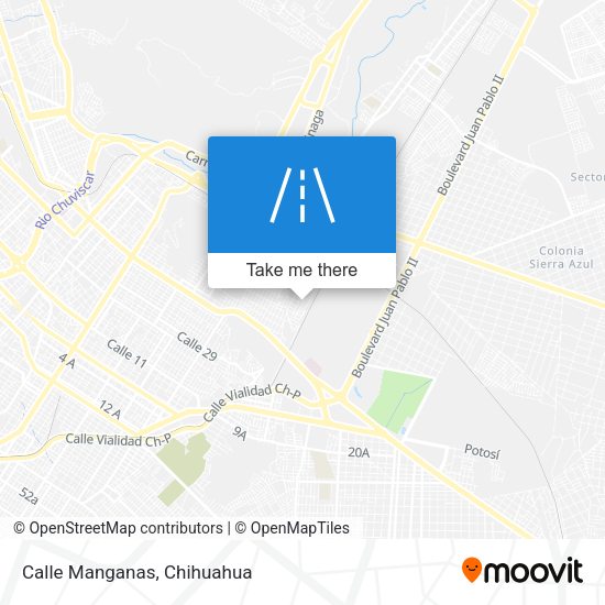 Mapa de Calle Manganas