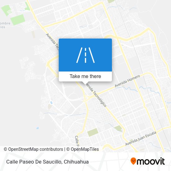 Calle Paseo De Saucillo map