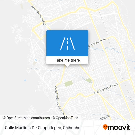 Calle Mártires De Chapultepec map