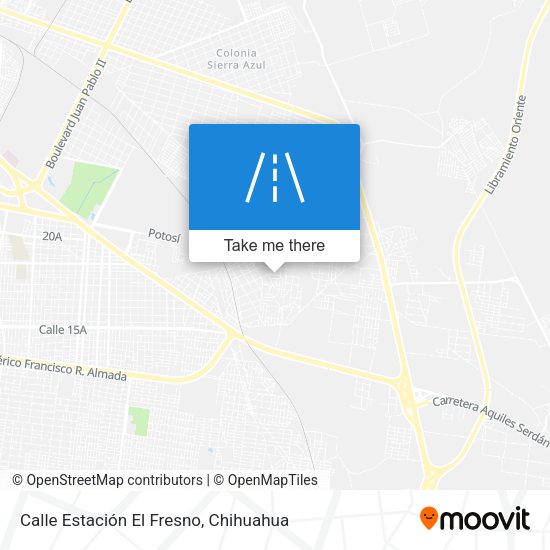 Calle Estación El Fresno map
