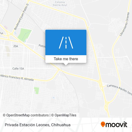 Mapa de Privada Estación Leones