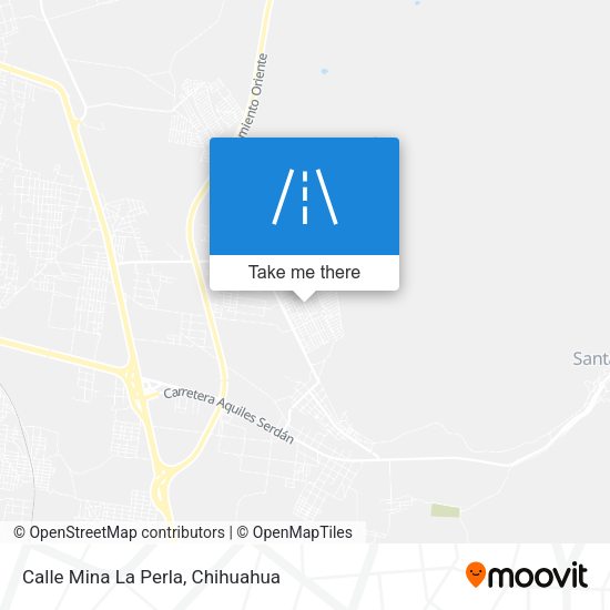 Calle Mina La Perla map