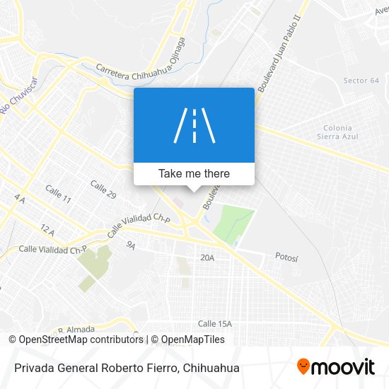 Mapa de Privada General Roberto Fierro