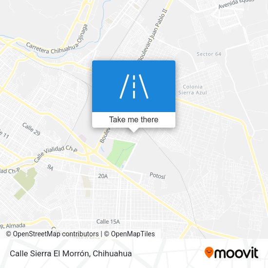 Mapa de Calle Sierra El Morrón