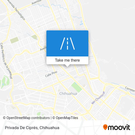 Privada De Ciprés map