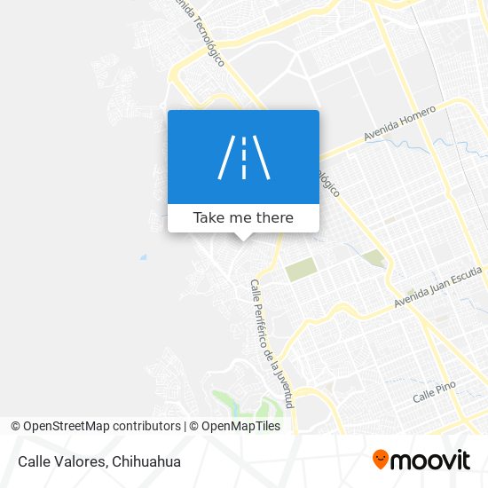 Calle Valores map