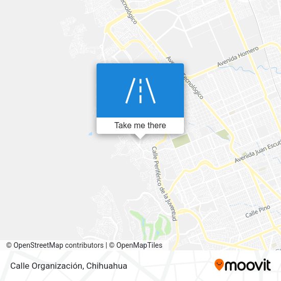 Calle Organización map