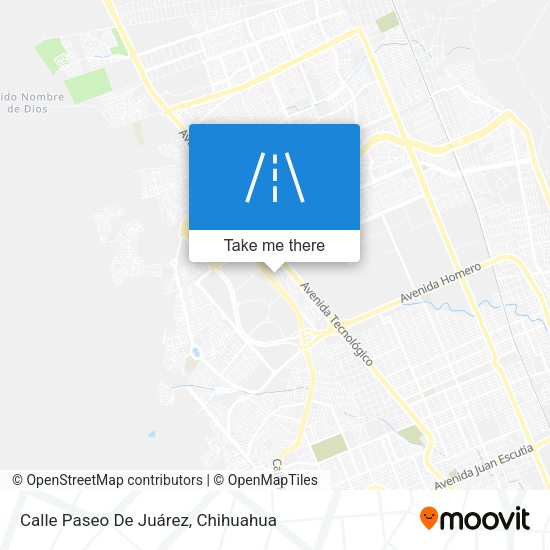 Mapa de Calle Paseo De Juárez