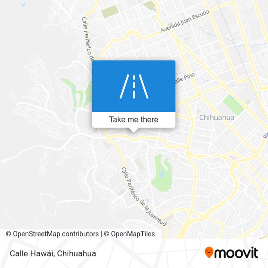 Mapa de Calle Hawái