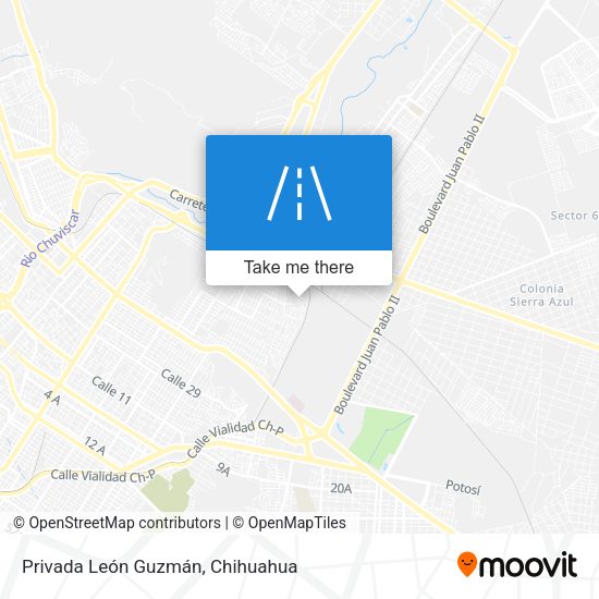 Privada León Guzmán map