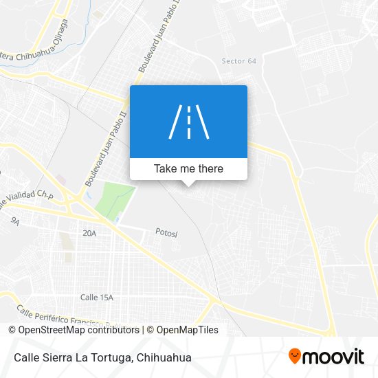 Calle Sierra La Tortuga map