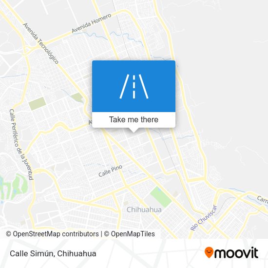 Calle Simún map