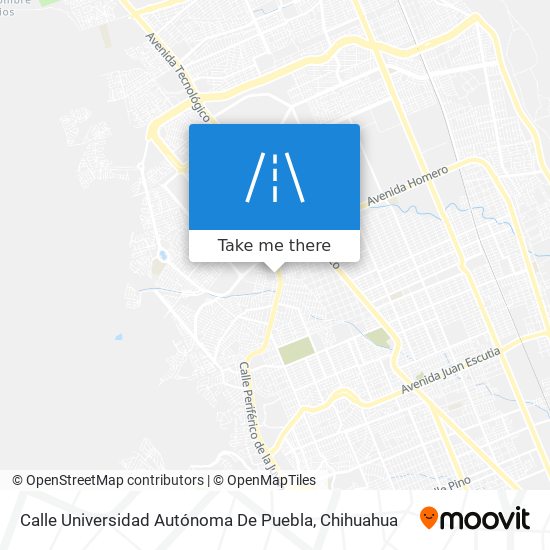 Mapa de Calle Universidad Autónoma De Puebla