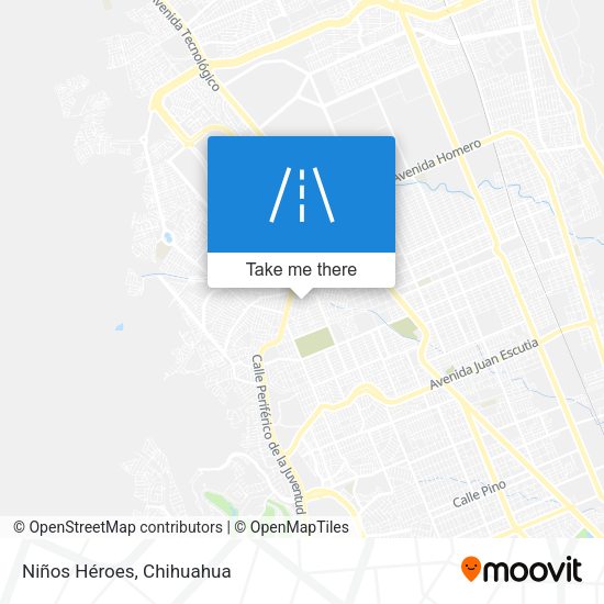 Niños Héroes map