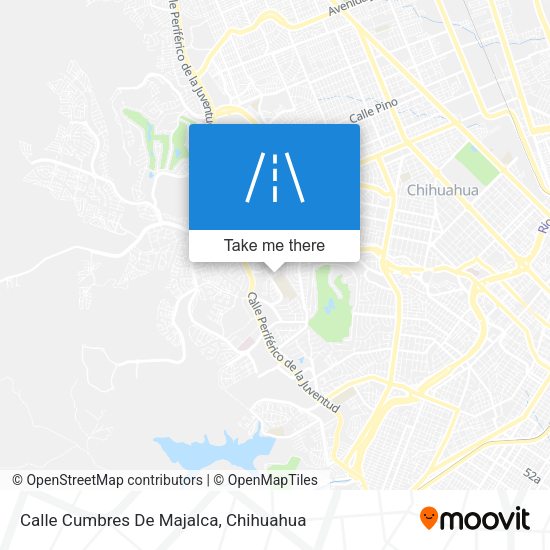Calle Cumbres De Majalca map
