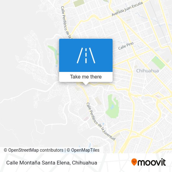 Calle Montaña Santa Elena map