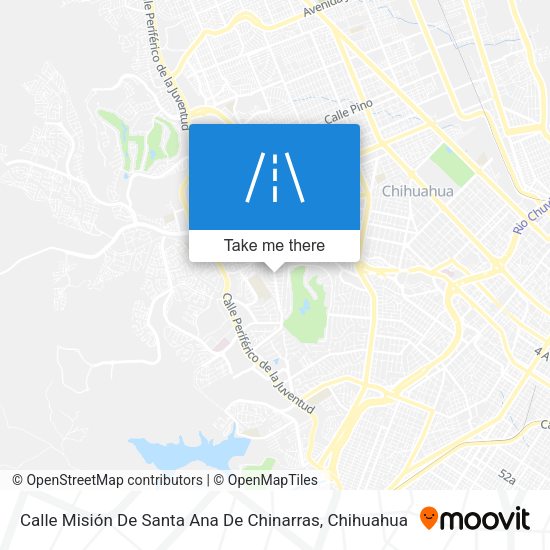 Mapa de Calle Misión De Santa Ana De Chinarras