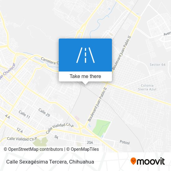 Mapa de Calle Sexagésima Tercera