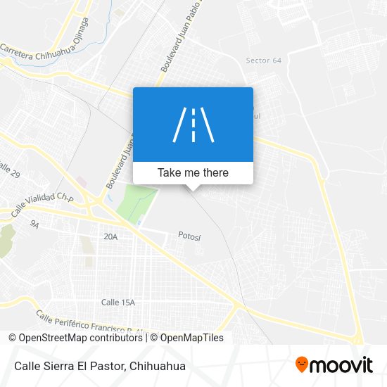 Calle Sierra El Pastor map