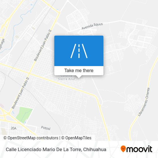 Calle Licenciado Mario De La Torre map