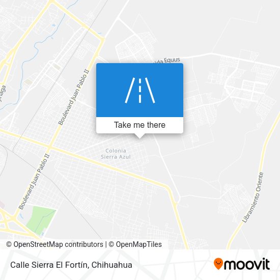 Calle Sierra El Fortín map