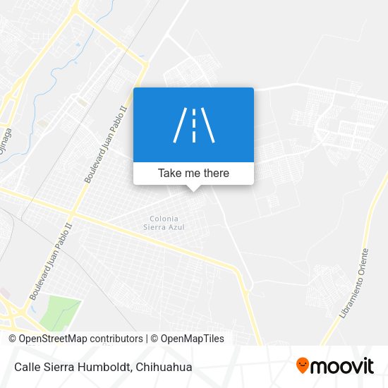Calle Sierra Humboldt map