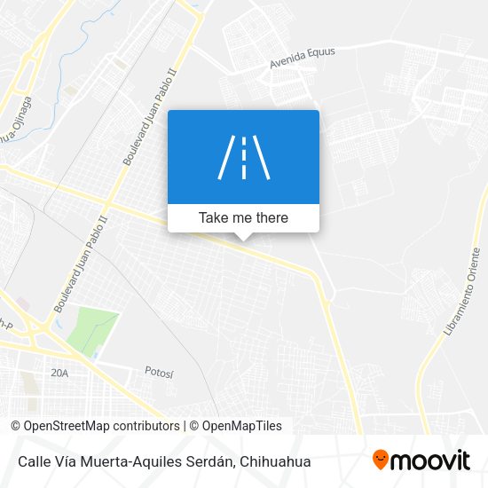 Mapa de Calle Vía Muerta-Aquiles Serdán