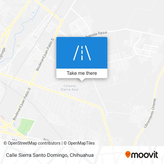 Calle Sierra Santo Domingo map