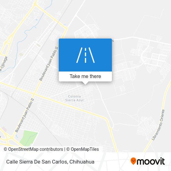 Calle Sierra De San Carlos map