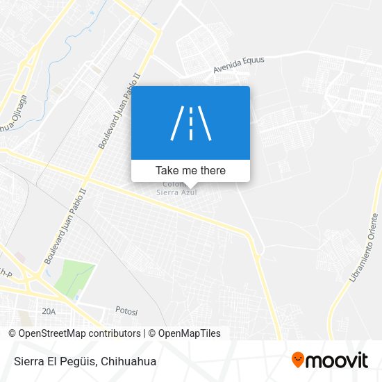 Mapa de Sierra El Pegüis