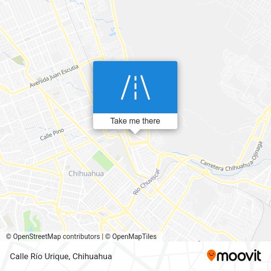 Calle Río Urique map